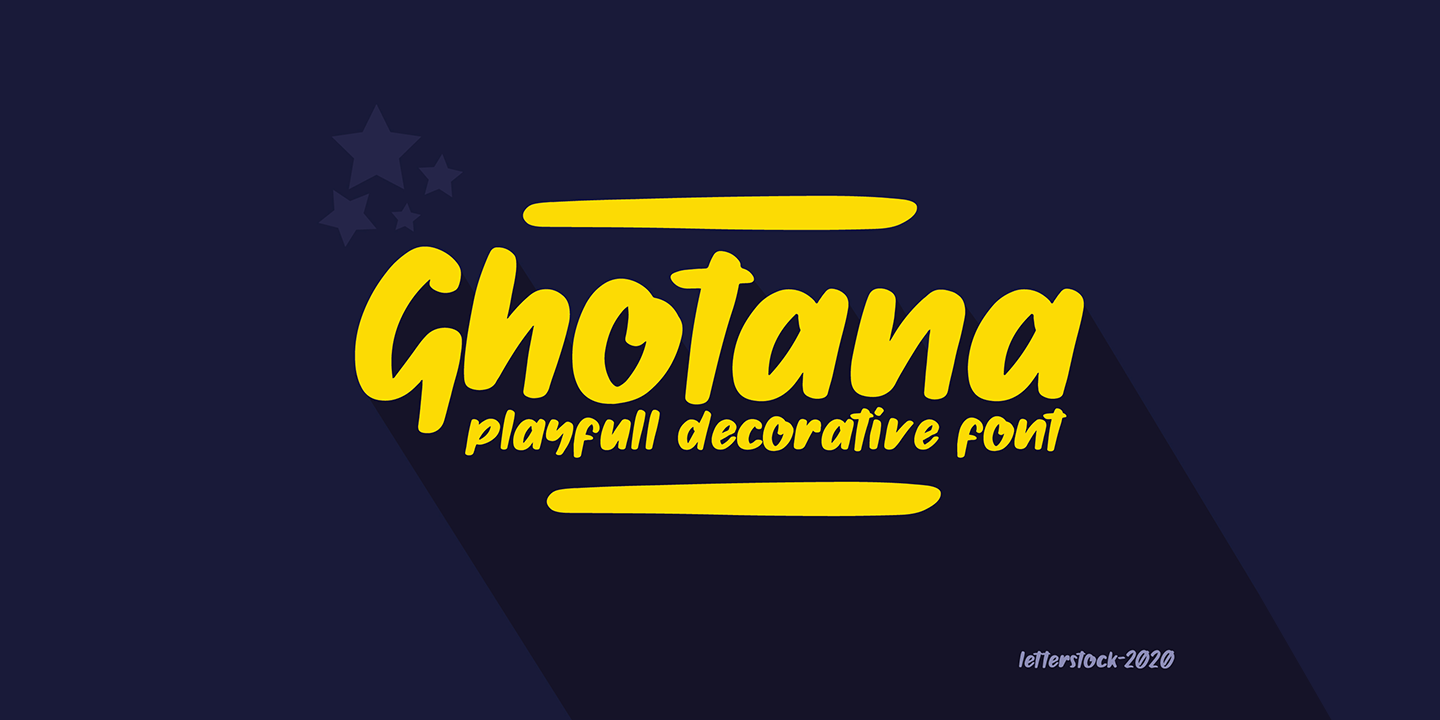 Пример шрифта Ghotana #1